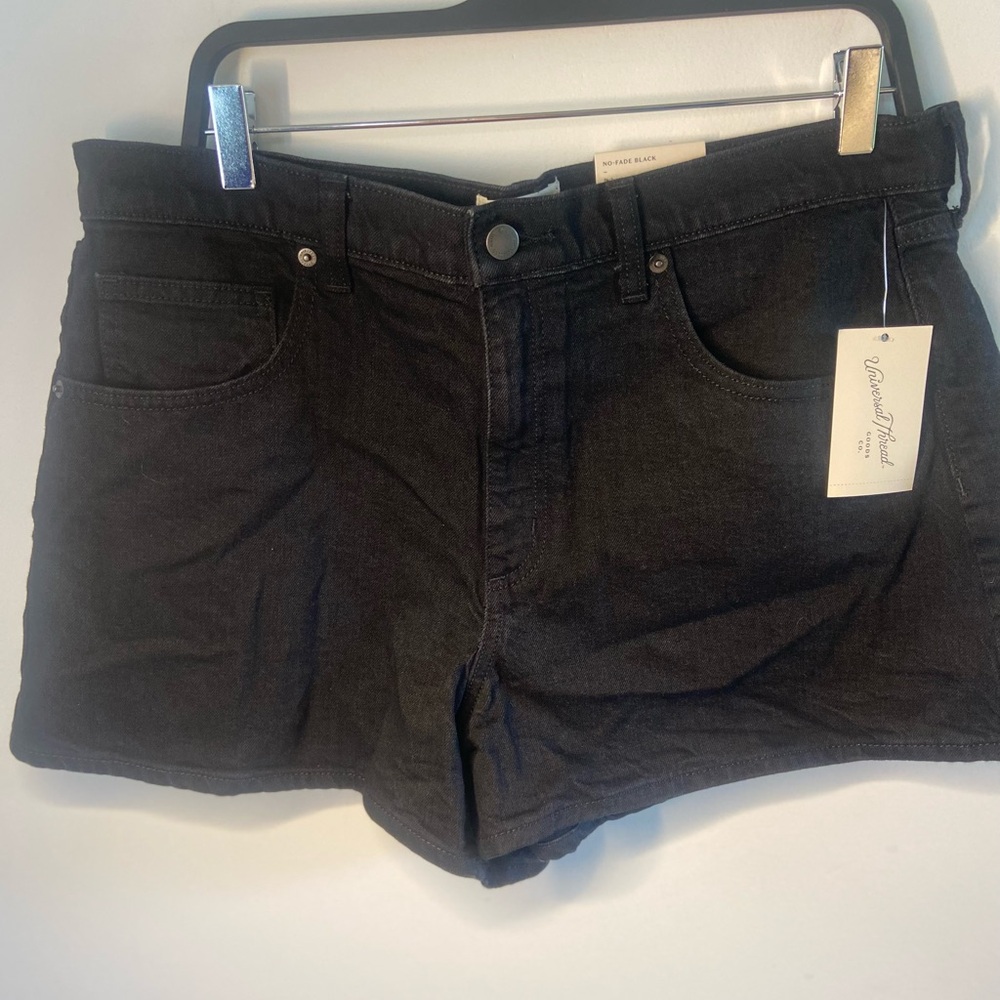 Women's Black Denim Shorts
